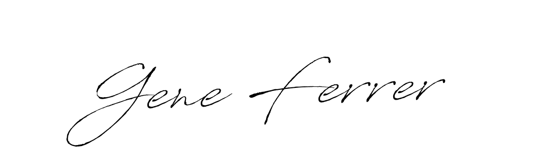 It looks lik you need a new signature style for name Gene Ferrer. Design unique handwritten (Antro_Vectra) signature with our free signature maker in just a few clicks. Gene Ferrer signature style 6 images and pictures png