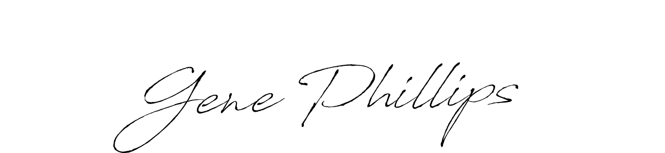 Use a signature maker to create a handwritten signature online. With this signature software, you can design (Antro_Vectra) your own signature for name Gene Phillips. Gene Phillips signature style 6 images and pictures png