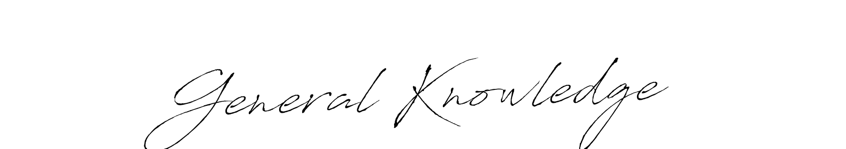 Similarly Antro_Vectra is the best handwritten signature design. Signature creator online .You can use it as an online autograph creator for name General Knowledge. General Knowledge signature style 6 images and pictures png