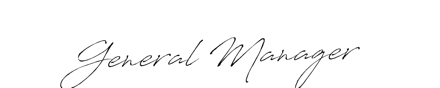 How to make General Manager signature? Antro_Vectra is a professional autograph style. Create handwritten signature for General Manager name. General Manager signature style 6 images and pictures png