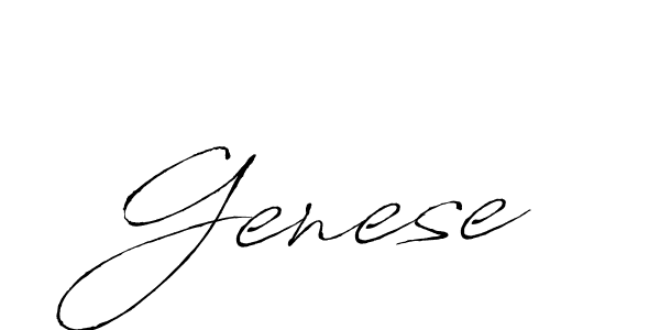 Genese stylish signature style. Best Handwritten Sign (Antro_Vectra) for my name. Handwritten Signature Collection Ideas for my name Genese. Genese signature style 6 images and pictures png