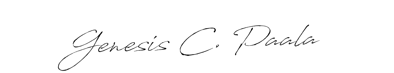 It looks lik you need a new signature style for name Genesis C. Paala. Design unique handwritten (Antro_Vectra) signature with our free signature maker in just a few clicks. Genesis C. Paala signature style 6 images and pictures png