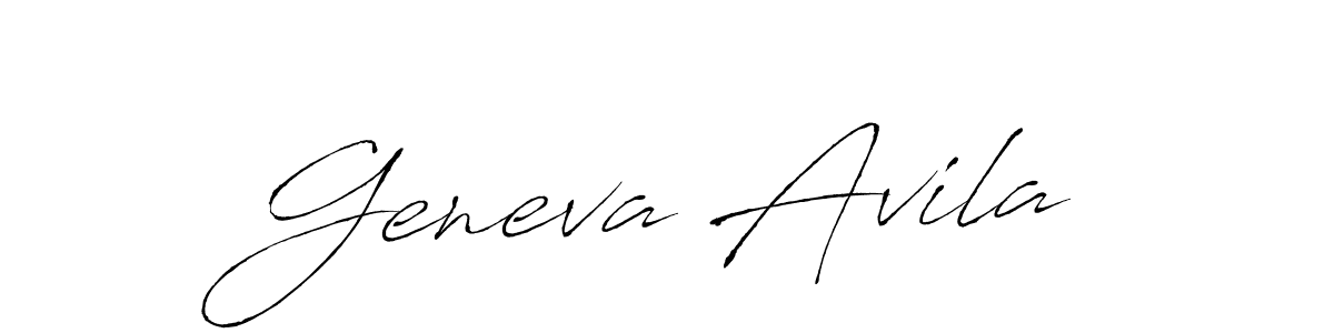You can use this online signature creator to create a handwritten signature for the name Geneva Avila. This is the best online autograph maker. Geneva Avila signature style 6 images and pictures png