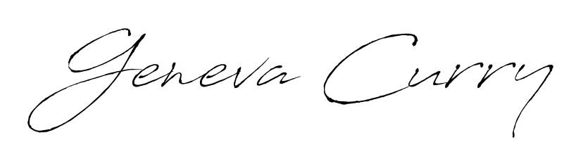 Make a beautiful signature design for name Geneva Curry. With this signature (Antro_Vectra) style, you can create a handwritten signature for free. Geneva Curry signature style 6 images and pictures png