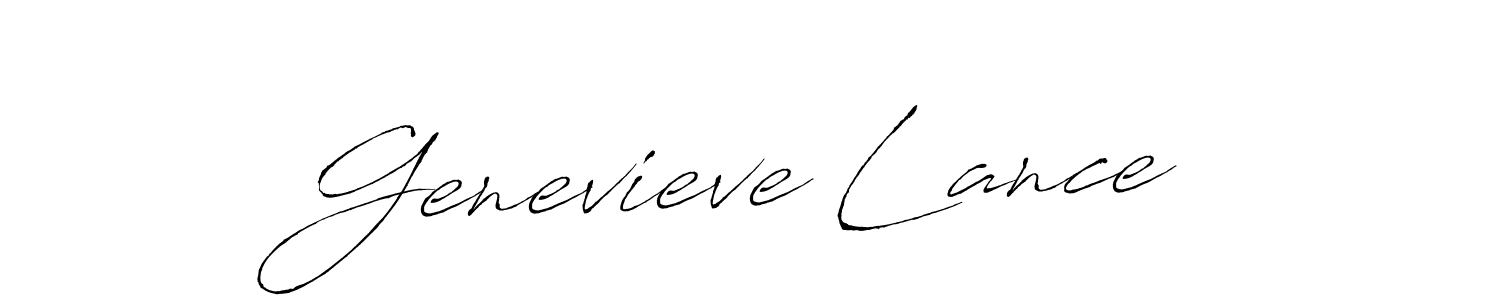 How to make Genevieve Lance signature? Antro_Vectra is a professional autograph style. Create handwritten signature for Genevieve Lance name. Genevieve Lance signature style 6 images and pictures png