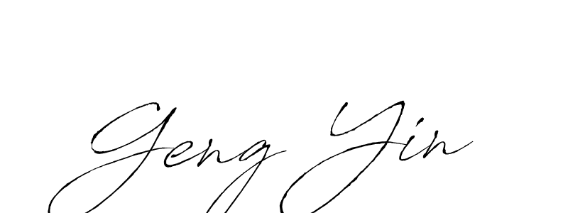 Antro_Vectra is a professional signature style that is perfect for those who want to add a touch of class to their signature. It is also a great choice for those who want to make their signature more unique. Get Geng Yin name to fancy signature for free. Geng Yin signature style 6 images and pictures png