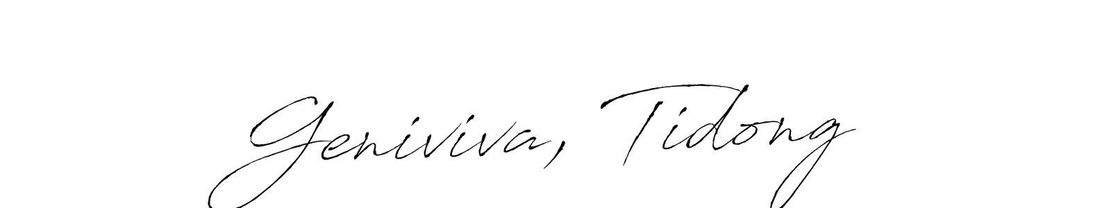 This is the best signature style for the Geniviva, Tidong name. Also you like these signature font (Antro_Vectra). Mix name signature. Geniviva, Tidong signature style 6 images and pictures png