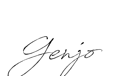 Make a beautiful signature design for name Genjo. Use this online signature maker to create a handwritten signature for free. Genjo signature style 6 images and pictures png