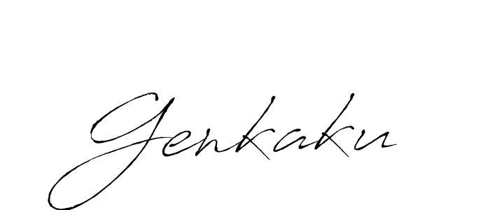 Create a beautiful signature design for name Genkaku. With this signature (Antro_Vectra) fonts, you can make a handwritten signature for free. Genkaku signature style 6 images and pictures png