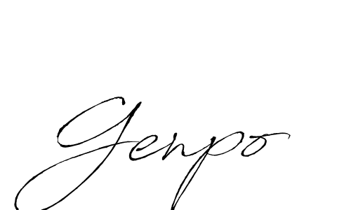 Make a beautiful signature design for name Genpo. Use this online signature maker to create a handwritten signature for free. Genpo signature style 6 images and pictures png