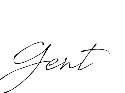 Use a signature maker to create a handwritten signature online. With this signature software, you can design (Antro_Vectra) your own signature for name Gent. Gent signature style 6 images and pictures png