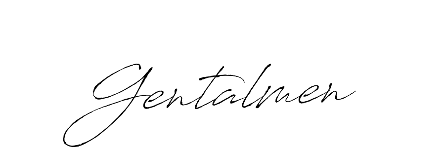 Design your own signature with our free online signature maker. With this signature software, you can create a handwritten (Antro_Vectra) signature for name Gentalmen. Gentalmen signature style 6 images and pictures png
