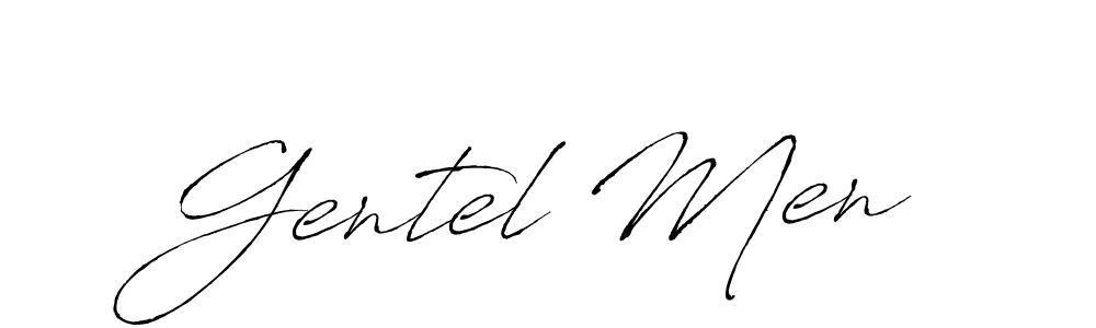 How to make Gentel Men name signature. Use Antro_Vectra style for creating short signs online. This is the latest handwritten sign. Gentel Men signature style 6 images and pictures png