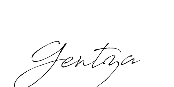 You should practise on your own different ways (Antro_Vectra) to write your name (Gentza) in signature. don't let someone else do it for you. Gentza signature style 6 images and pictures png