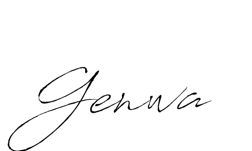 It looks lik you need a new signature style for name Genwa. Design unique handwritten (Antro_Vectra) signature with our free signature maker in just a few clicks. Genwa signature style 6 images and pictures png