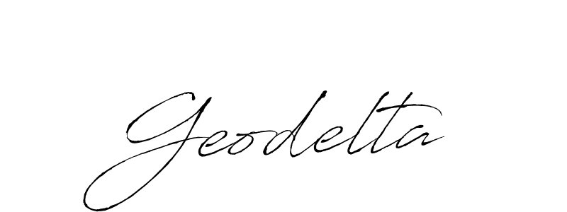 Use a signature maker to create a handwritten signature online. With this signature software, you can design (Antro_Vectra) your own signature for name Geodelta. Geodelta signature style 6 images and pictures png