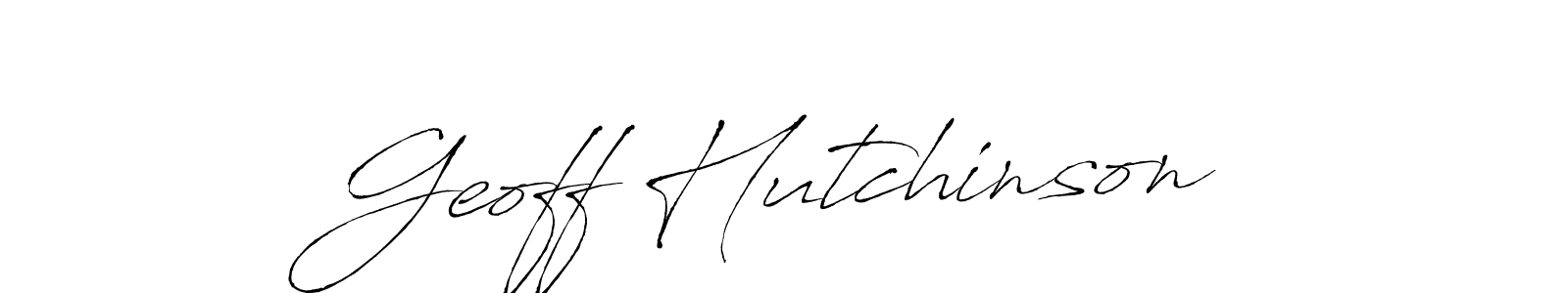 Antro_Vectra is a professional signature style that is perfect for those who want to add a touch of class to their signature. It is also a great choice for those who want to make their signature more unique. Get Geoff Hutchinson name to fancy signature for free. Geoff Hutchinson signature style 6 images and pictures png