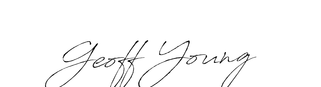 You should practise on your own different ways (Antro_Vectra) to write your name (Geoff Young) in signature. don't let someone else do it for you. Geoff Young signature style 6 images and pictures png