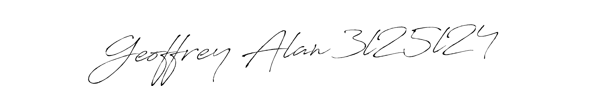 Also we have Geoffrey Alan 3l25l24 name is the best signature style. Create professional handwritten signature collection using Antro_Vectra autograph style. Geoffrey Alan 3l25l24 signature style 6 images and pictures png