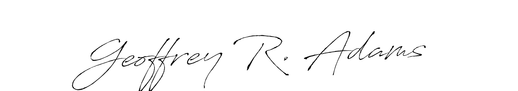 How to Draw Geoffrey R. Adams signature style? Antro_Vectra is a latest design signature styles for name Geoffrey R. Adams. Geoffrey R. Adams signature style 6 images and pictures png