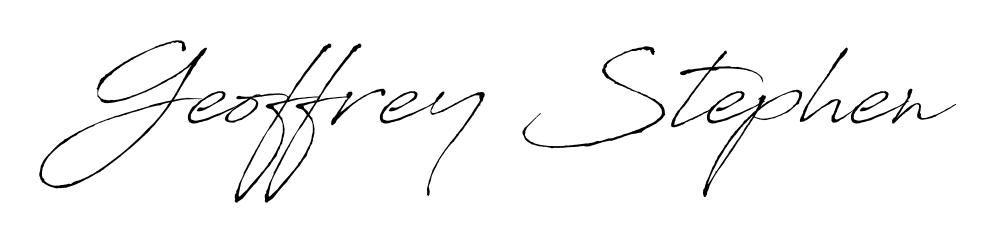 Elevate your brand with a stunning Geoffrey Stephen eSignature. The Antro_Vectra style provides a balanced, flowing aesthetic for everyday signing. Geoffrey Stephen signature style 6 images and pictures png