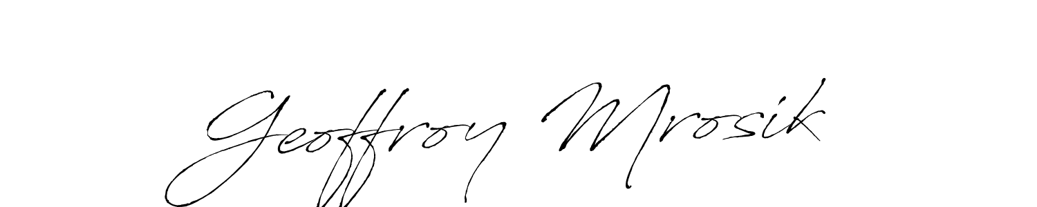 Once you've used our free online signature maker to create your best signature Antro_Vectra style, it's time to enjoy all of the benefits that Geoffroy Mrosik name signing documents. Geoffroy Mrosik signature style 6 images and pictures png