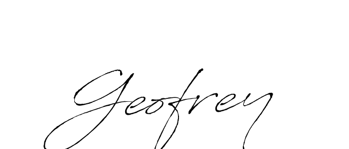 Create a beautiful signature design for name Geofrey. With this signature (Antro_Vectra) fonts, you can make a handwritten signature for free. Geofrey signature style 6 images and pictures png