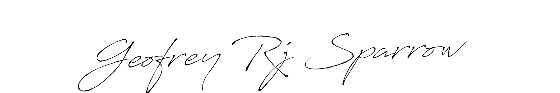 Design your own signature with our free online signature maker. With this signature software, you can create a handwritten (Antro_Vectra) signature for name Geofrey Rj Sparrow. Geofrey Rj Sparrow signature style 6 images and pictures png