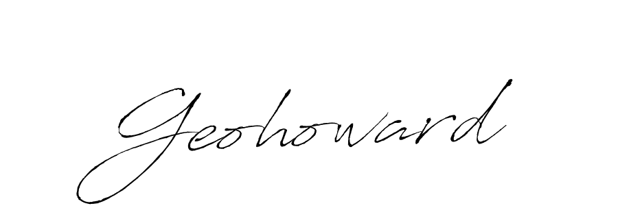 Design your own signature with our free online signature maker. With this signature software, you can create a handwritten (Antro_Vectra) signature for name Geohoward. Geohoward signature style 6 images and pictures png