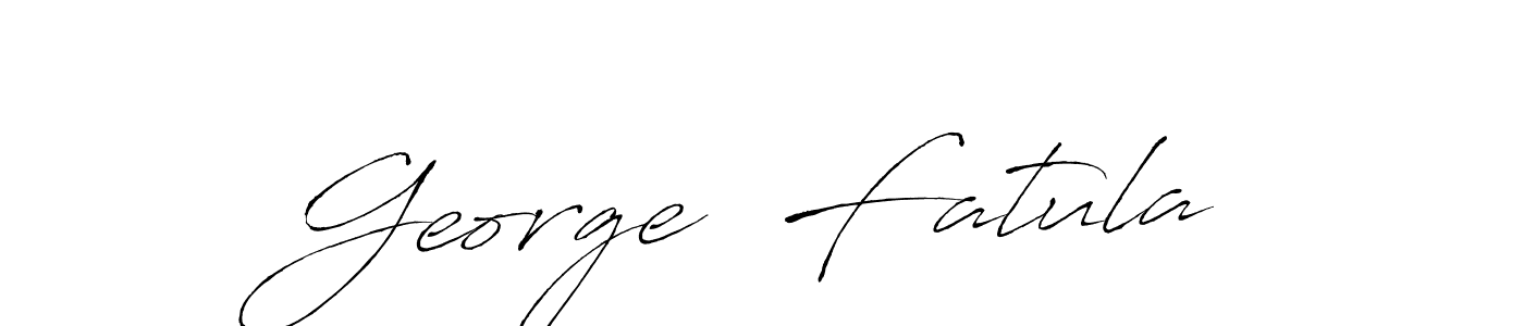 Design your own signature with our free online signature maker. With this signature software, you can create a handwritten (Antro_Vectra) signature for name George  Fatula. George  Fatula signature style 6 images and pictures png