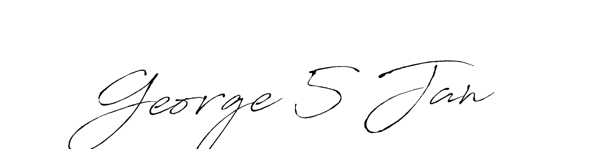 Design your own signature with our free online signature maker. With this signature software, you can create a handwritten (Antro_Vectra) signature for name George 5 Jan. George 5 Jan signature style 6 images and pictures png