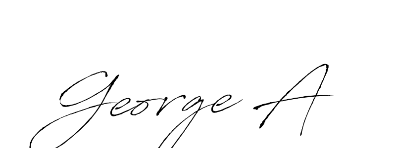 It looks lik you need a new signature style for name George A. Design unique handwritten (Antro_Vectra) signature with our free signature maker in just a few clicks. George A signature style 6 images and pictures png