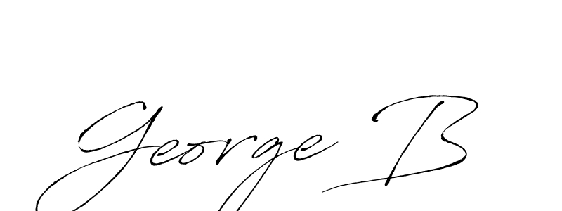 How to make George B signature? Antro_Vectra is a professional autograph style. Create handwritten signature for George B name. George B signature style 6 images and pictures png