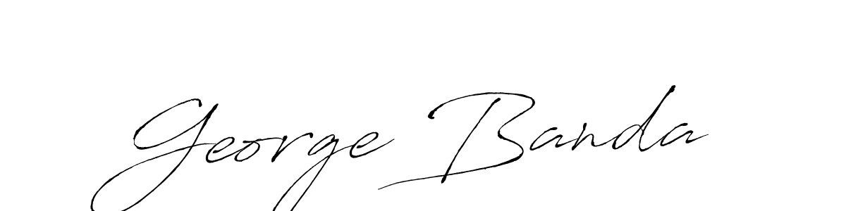 George Banda stylish signature style. Best Handwritten Sign (Antro_Vectra) for my name. Handwritten Signature Collection Ideas for my name George Banda. George Banda signature style 6 images and pictures png