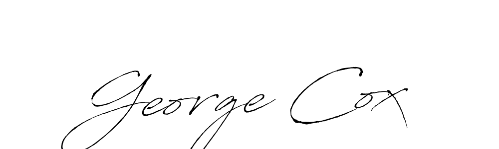 How to make George Cox signature? Antro_Vectra is a professional autograph style. Create handwritten signature for George Cox name. George Cox signature style 6 images and pictures png