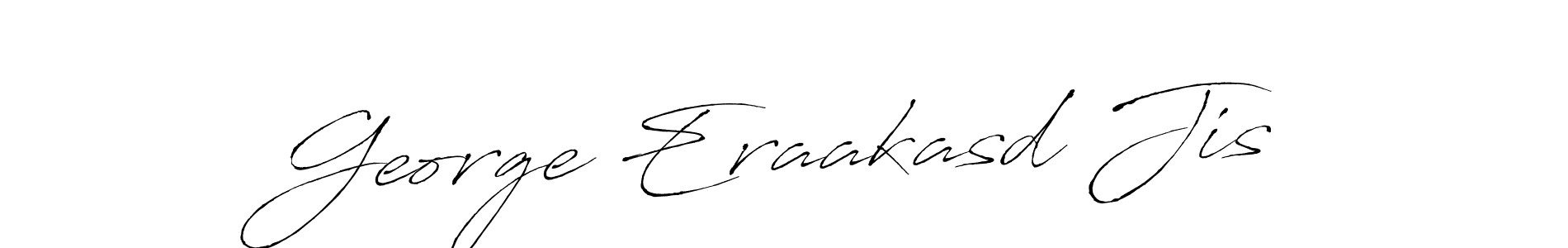 if you are searching for the best signature style for your name George Eraakasd Jis. so please give up your signature search. here we have designed multiple signature styles  using Antro_Vectra. George Eraakasd Jis signature style 6 images and pictures png