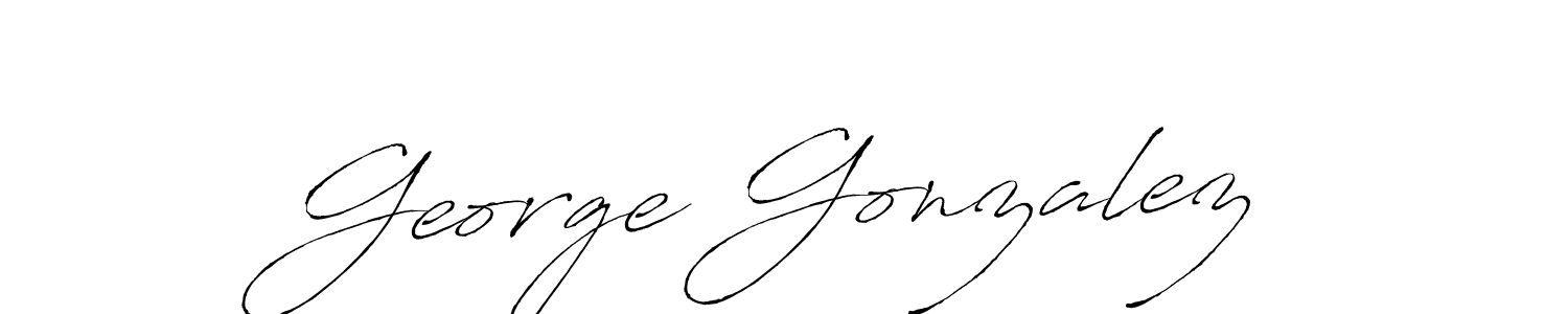 Create a beautiful signature design for name George Gonzalez. With this signature (Antro_Vectra) fonts, you can make a handwritten signature for free. George Gonzalez signature style 6 images and pictures png