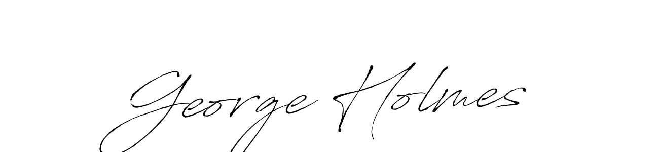 George Holmes stylish signature style. Best Handwritten Sign (Antro_Vectra) for my name. Handwritten Signature Collection Ideas for my name George Holmes. George Holmes signature style 6 images and pictures png