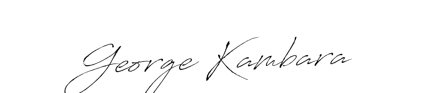 Also we have George Kambara name is the best signature style. Create professional handwritten signature collection using Antro_Vectra autograph style. George Kambara signature style 6 images and pictures png