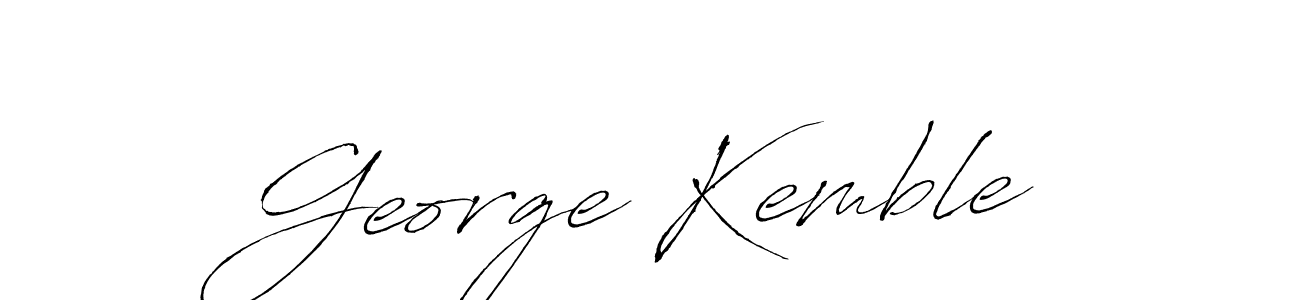 Make a beautiful signature design for name George Kemble. With this signature (Antro_Vectra) style, you can create a handwritten signature for free. George Kemble signature style 6 images and pictures png