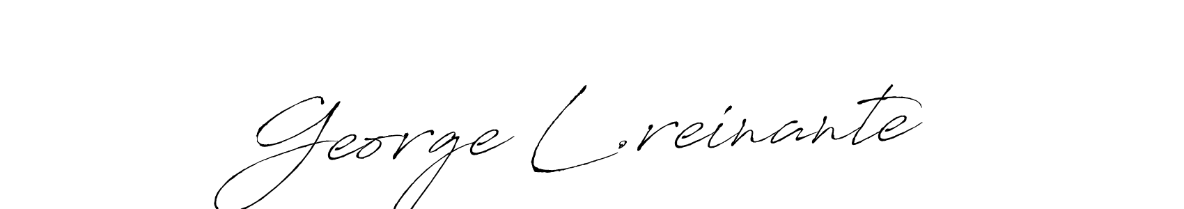 Similarly Antro_Vectra is the best handwritten signature design. Signature creator online .You can use it as an online autograph creator for name George L.reinante. George L.reinante signature style 6 images and pictures png
