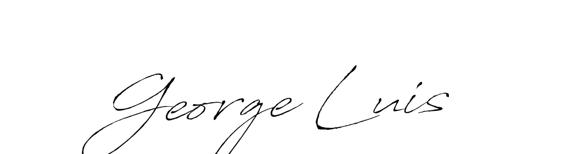 Make a beautiful signature design for name George Luis. With this signature (Antro_Vectra) style, you can create a handwritten signature for free. George Luis signature style 6 images and pictures png