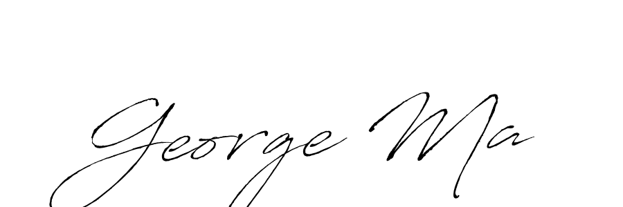 George Ma stylish signature style. Best Handwritten Sign (Antro_Vectra) for my name. Handwritten Signature Collection Ideas for my name George Ma. George Ma signature style 6 images and pictures png