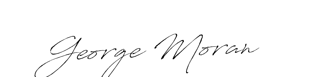 Make a beautiful signature design for name George Moran. With this signature (Antro_Vectra) style, you can create a handwritten signature for free. George Moran signature style 6 images and pictures png
