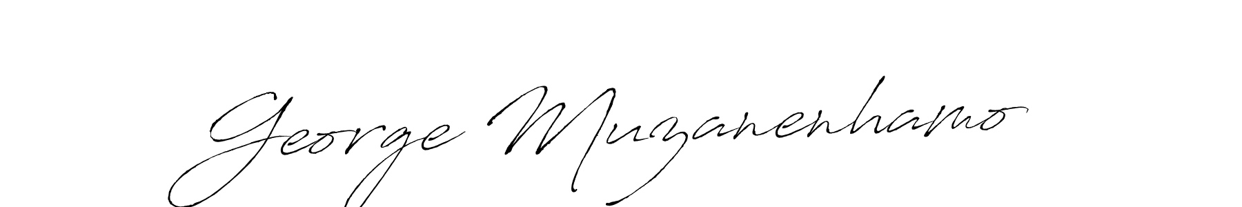 Make a beautiful signature design for name George Muzanenhamo. With this signature (Antro_Vectra) style, you can create a handwritten signature for free. George Muzanenhamo signature style 6 images and pictures png