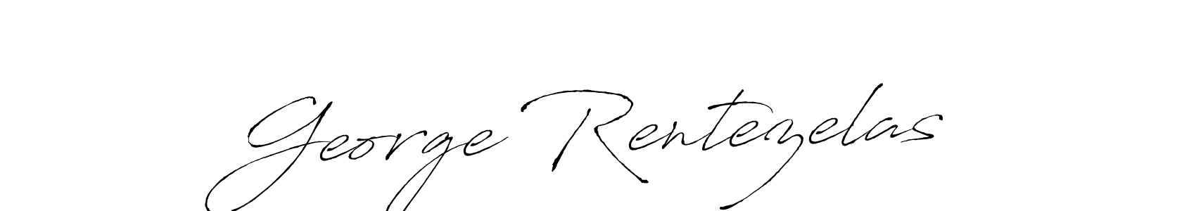 Create a beautiful signature design for name George Rentezelas. With this signature (Antro_Vectra) fonts, you can make a handwritten signature for free. George Rentezelas signature style 6 images and pictures png