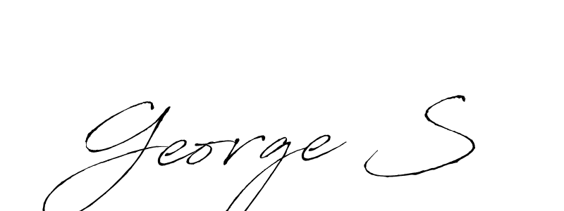 Design your own signature with our free online signature maker. With this signature software, you can create a handwritten (Antro_Vectra) signature for name George S. George S signature style 6 images and pictures png