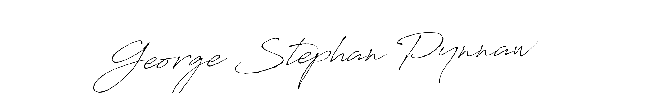 Create a beautiful signature design for name George Stephan Pynnaw. With this signature (Antro_Vectra) fonts, you can make a handwritten signature for free. George Stephan Pynnaw signature style 6 images and pictures png