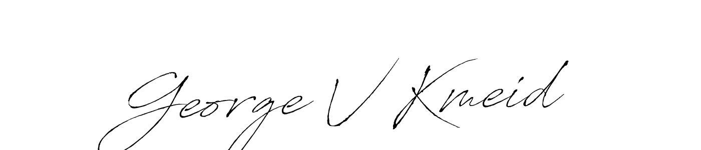 You should practise on your own different ways (Antro_Vectra) to write your name (George V Kmeid) in signature. don't let someone else do it for you. George V Kmeid signature style 6 images and pictures png