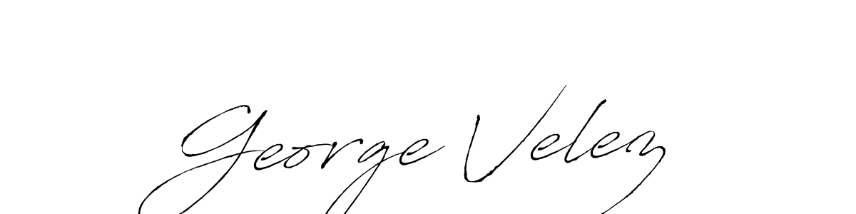 Also we have George Velez name is the best signature style. Create professional handwritten signature collection using Antro_Vectra autograph style. George Velez signature style 6 images and pictures png